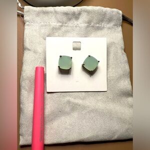 Kate Spade large mint studs